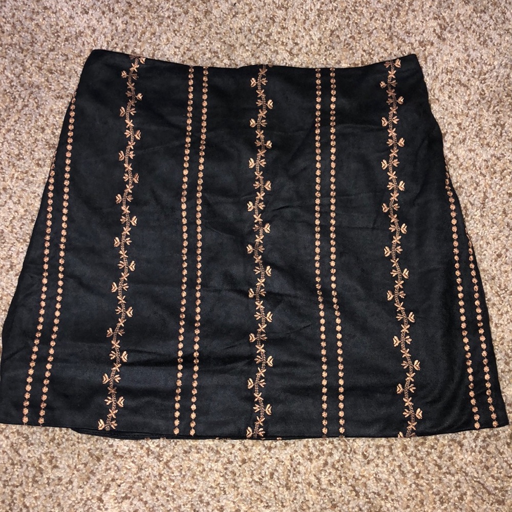 Altard State velvet mini skirt